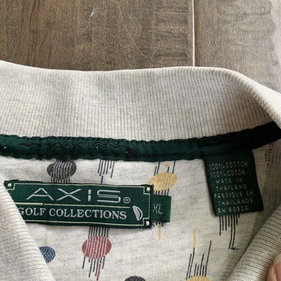 Axis Golf Collections Polo Shirt Men XL Printed Short Sleeve Lightweight Outdoor - Picture 5 of 12